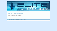 Desktop Screenshot of elitecryotherapy.com