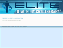 Tablet Screenshot of elitecryotherapy.com